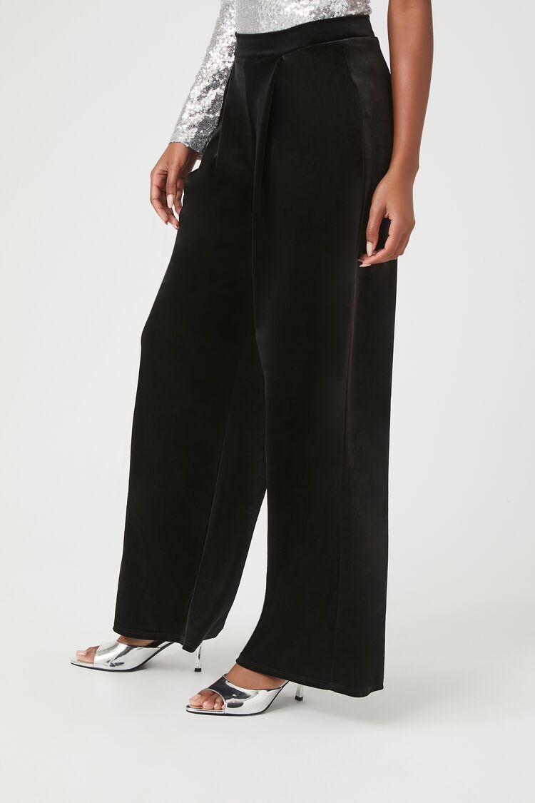 Extreme Wide Leg Faux Leather Pants | boohoo